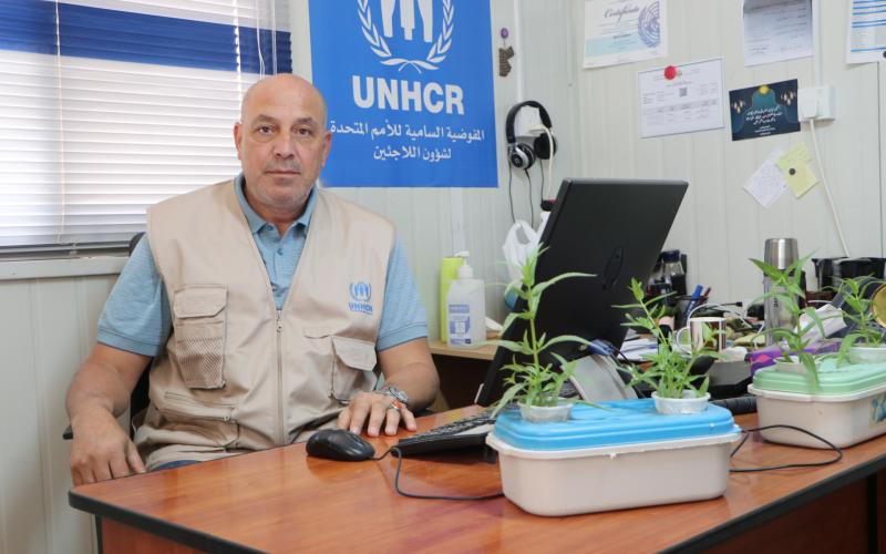 مسؤول العلاقات الخارجية للمفوضية في مكتب المفرق ومخيم الزعتري، محمد الطاهر (يونس الحراكي 1/6/2021)