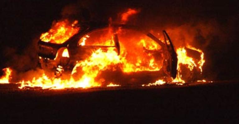 إحراق سيارة النائب شادي العدوان