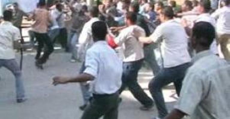 مشاجرة طلابية في كلية عمان الجامعية مشاجرة طلابية في كلية عمان الجامعية