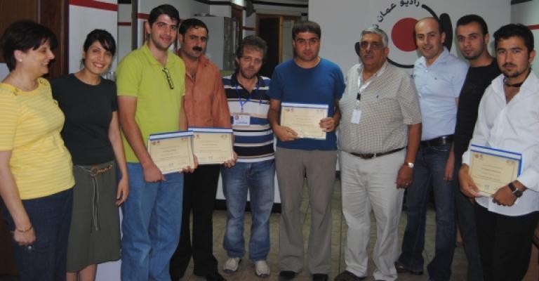 Kurdish media figures finish training in Radio Balad