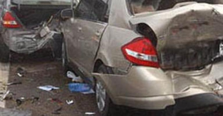 12 injuries in 4-car accident at Al-Mahatta