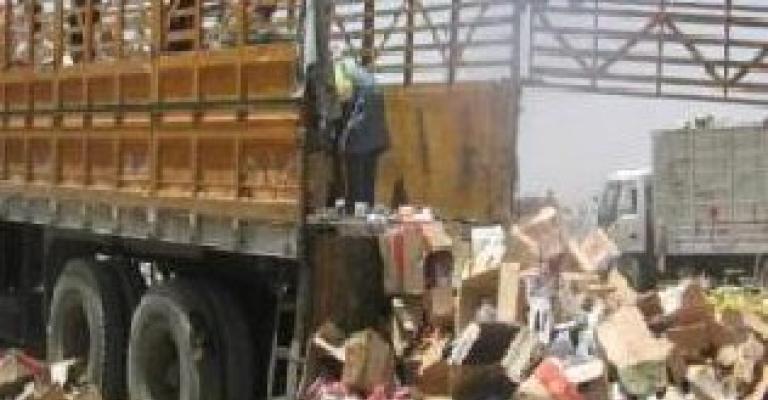 الأمانة تتلف 2000 كغم مواد غذائية