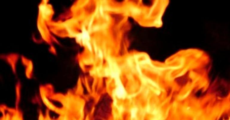 مخيم الحسين: إخماد حريق في مخبز 