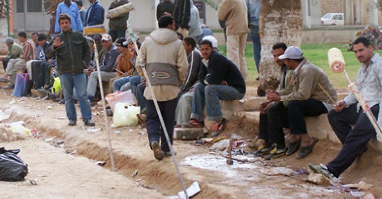 عضيبات: فوضى عارمة في سوق العمالة الوافدة عضيبات: فوضى عارمة في سوق العمالة الوافدة