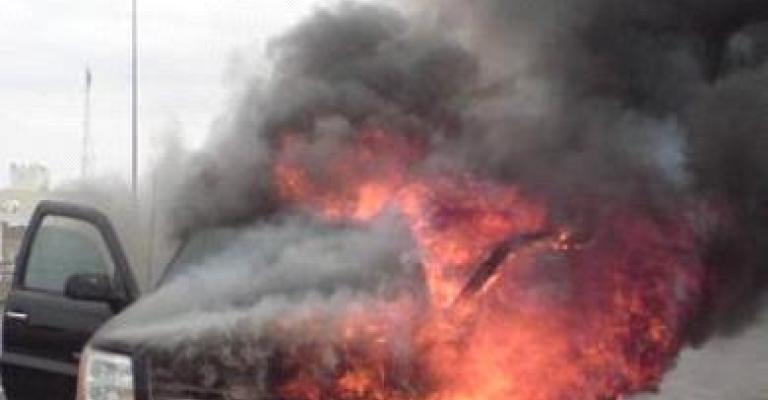 المفرق: وفاة مواطن أثر احتراق مركبته 