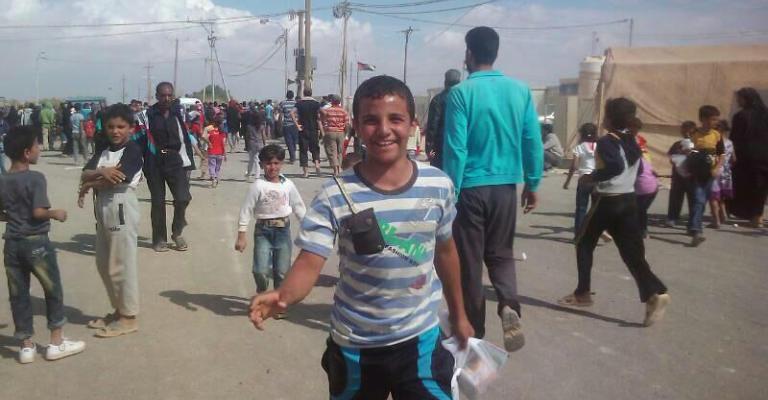 صور..كرفان كرنفالي في الزعتري في أول أيام العيد