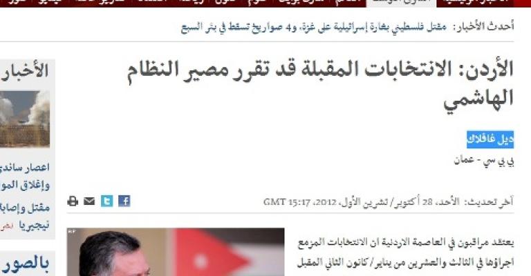 تقرير حول الانتخابات وتأثيرها على النظام في الأردن