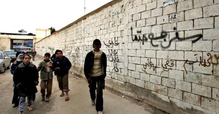 شعارات على جدران المخيمات الفلسطينية تؤكد على حق العودة- عدسة محمد ابو غوش/ فيسبوك 