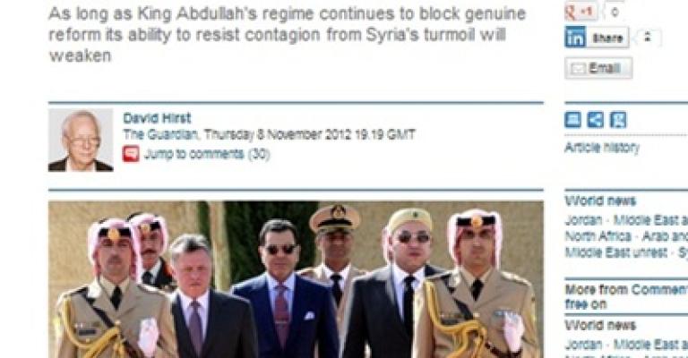 الغارديان: هل سيبقى الأردن بعيدا عن تأثير الأزمة السورية