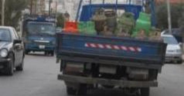 سرقة سيارة محملة باسطوانات غاز