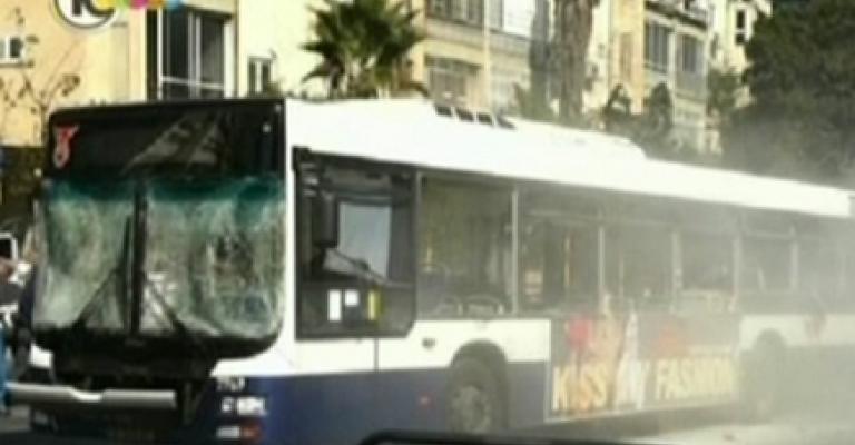 انفجار حافلة وسط تل أبيب