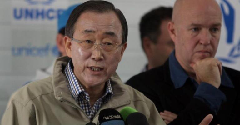 كي مون في الزعتري: ضرورة تكثيف الجهود لدعم اللاجئين