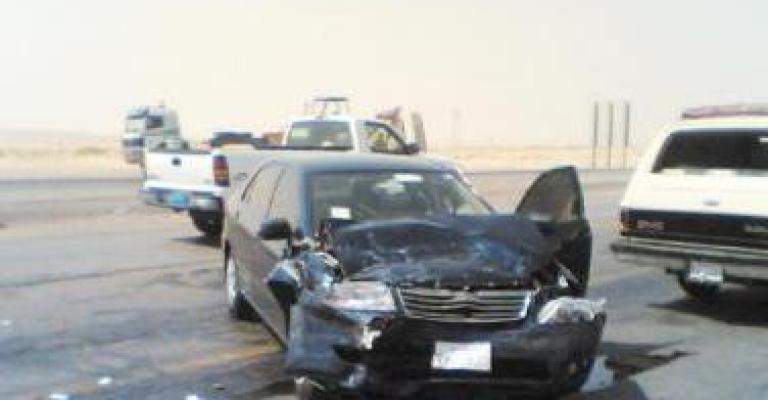 مادبا: 7 إصابات في تصادم 4 سيارات 