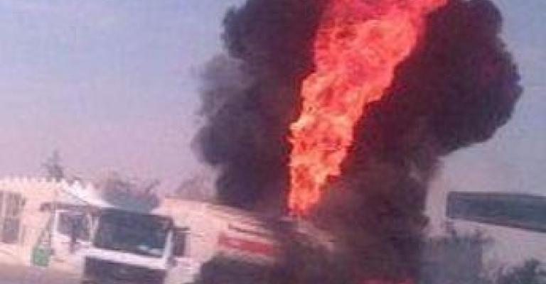 الزرقاء: تفحم سائق صهريج نفط 