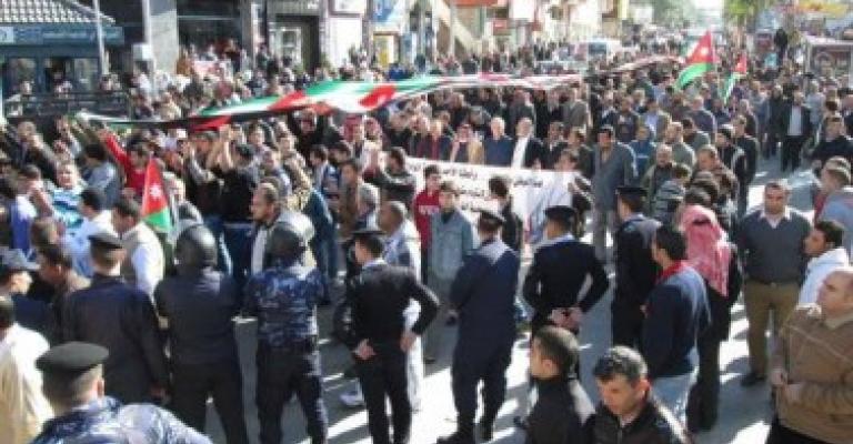 اربد: مسيرة رفض 12.. استمرار الحراك.. ومقاطعة الانتخابات