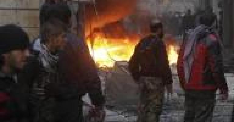 دمشق:انفجار سيارة ملغومة في محطة للوقود