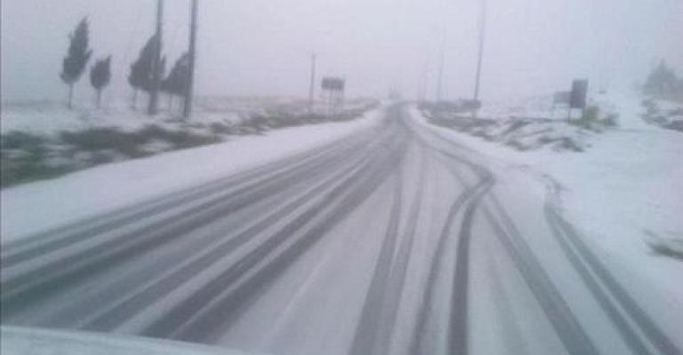 طريق الشوبك البترا مغلق بسبب الثلوج