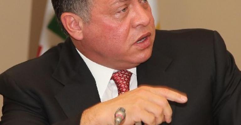  الملك يدعو في لقاء أبباك للإسراع بالدخول في مفاوضات مباشرة