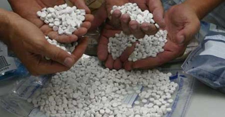 ضبط 100 الف حبة مخدرات 