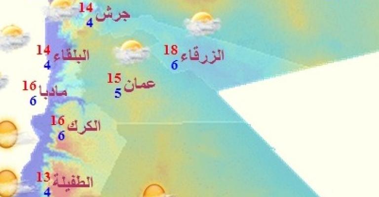 ارتفاع على درجات الحرارة السبت