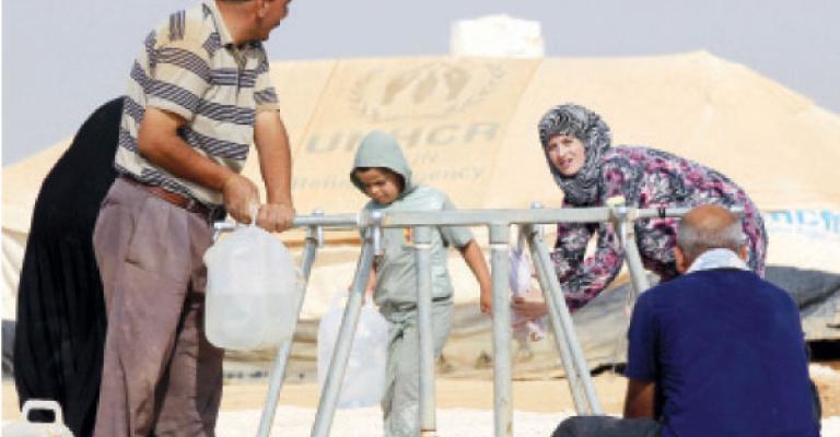 منظمات دولية: استنزاف مياه الأردن بسبب تدفق اللاجئين السوريين