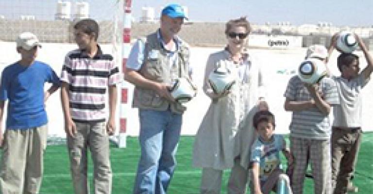 نهائيات بطولة السلام لكرة القدم في مخيم الزعتري