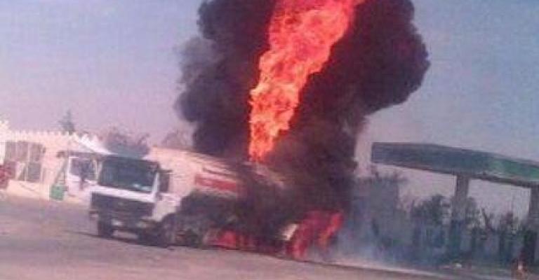 العقبة: إخماد حريق 3 صهاريج نفط 