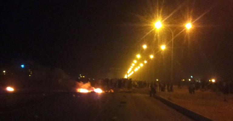 معان: هدوء حذر والطريق الصحراوي مغلق- صور