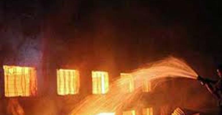 حريق هائل بمصنع بالهاشمية