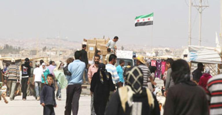 السوريون في الزعتري.. بين مؤيد ومعارض للضربة على بلادهم
