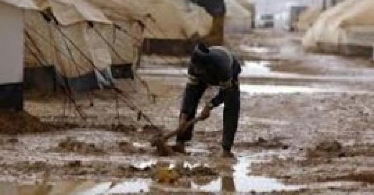 الشتاء ضيف ثقيل على اللاجئين السوريين في المفرق