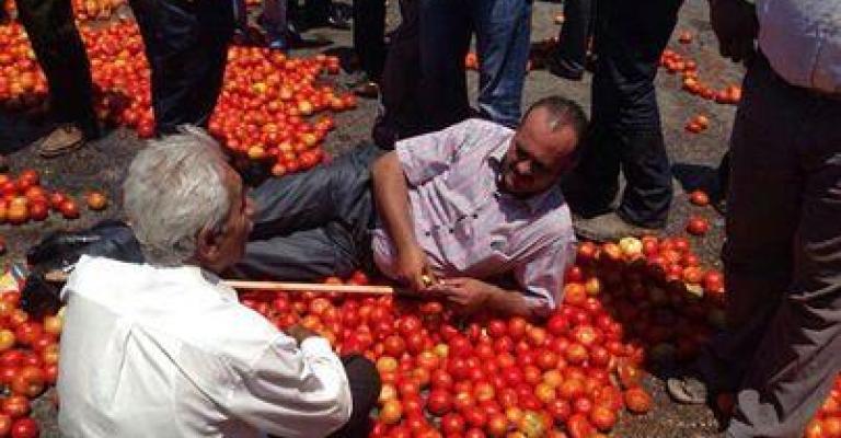 مزارعو وادي الأردن يواصلون الاحتجاج 