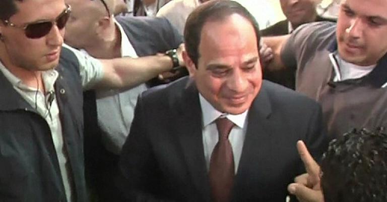 السيسي رئيسا لمصر رسميا بنسبة 97%
