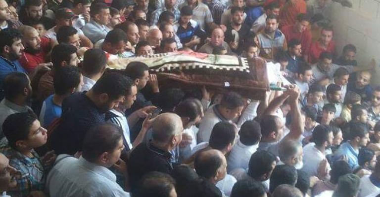 تشييع جثمان الحوراني في الرمثا