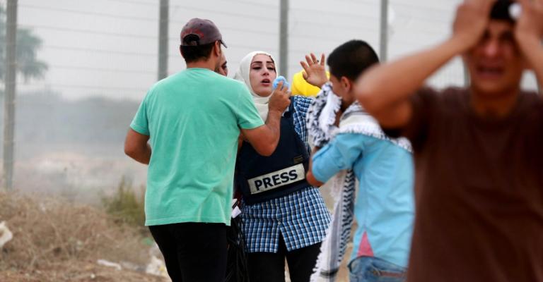 Occupation in the first place in the journalists' rights violations