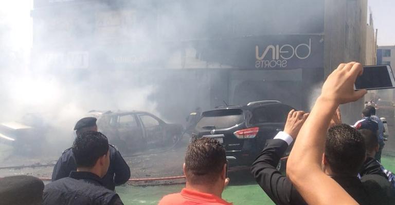 حريق ثلاث مركبات في عمّان