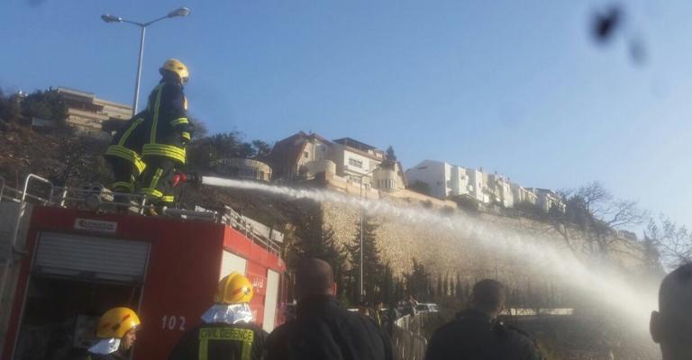 الدفاع المدني: شاركنا بإطفاء حرائق إسرائيل والضفة