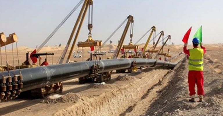 رسم المعالم الأولية لأنبوب النفط العراقي الأردني