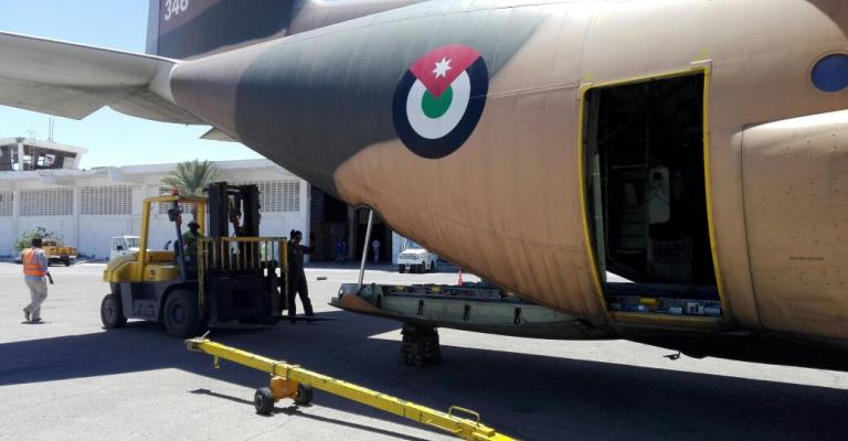 طائرة مساعدات أردنية إلى اليمن