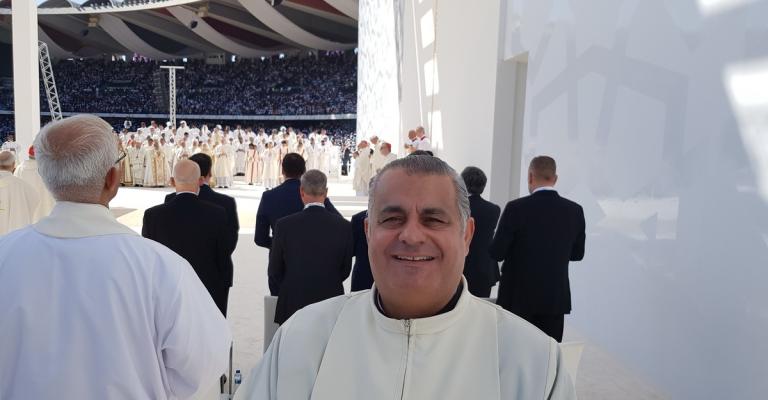 كنيسة الأرض المقدسة تشارك باستقبال الحبر الأعظم في الإمارات