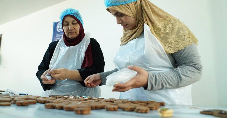 مطبخ انتاجي لسوريات وأردنيات في اربد يمكنهن اقتصاديا