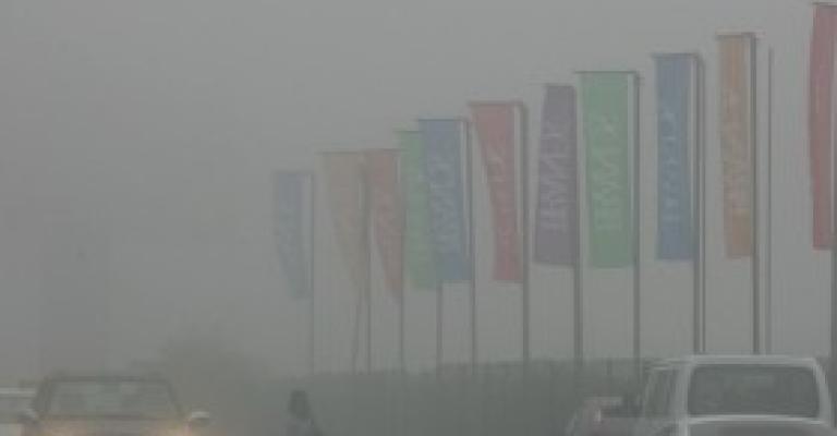 تصادم 22 مركبة في نزول العدسية تصادم 22 مركبة في نزول العدسية