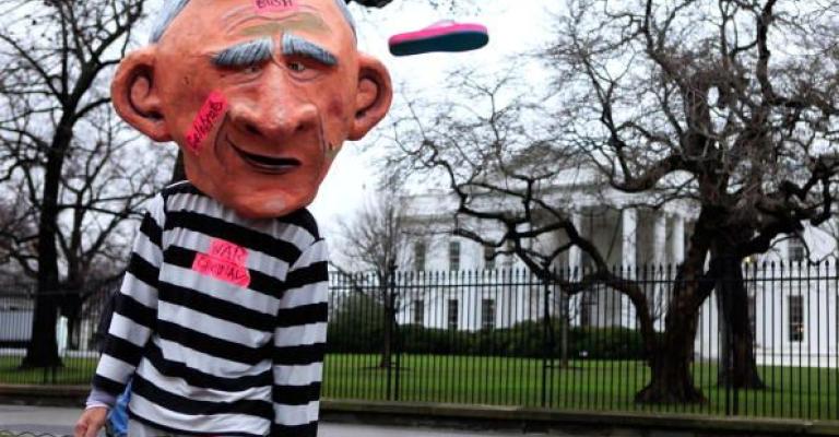 حفل وداع خاص لبوش في النقابات