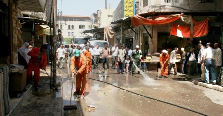 حملة نظافة في سوق السكر