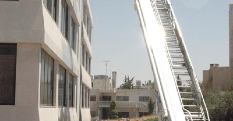 احتراق مكاتب المنظمة العربية للتنمية الزراعية