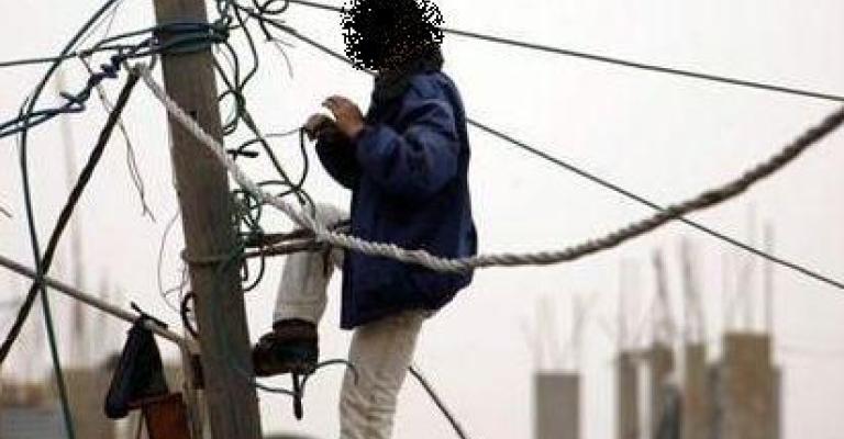 وفاة حدث اثر صعقة كهربائية