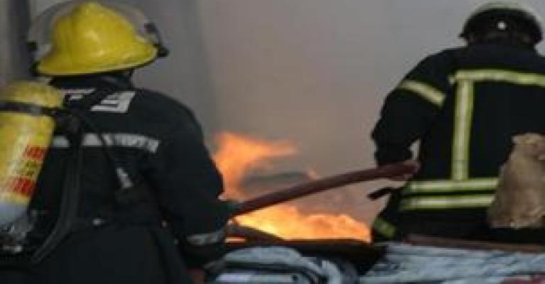 إخماد حريق في مخبز كوزمو الدوار السابع إخماد حريق في مخبز كوزمو الدوار السابع