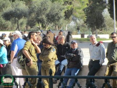 110 ضباط من قوات الاحتلال يقتحمون الأقصى- صور