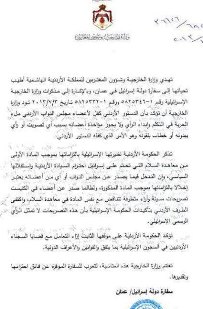 احتجاج إسرائيلي على تصريحات النائب خوري احتجاج إسرائيلي على تصريحات النائب خوري