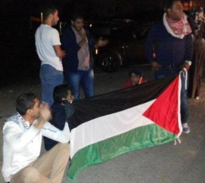 اعتصام أمام السفارة الإسرائيلية احتجاجا على تقسيم الأقصى وقمع الأسرى